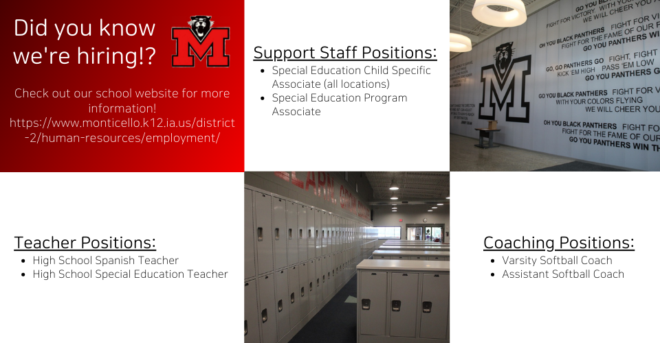 Monticello Community School District Go Panthers!
