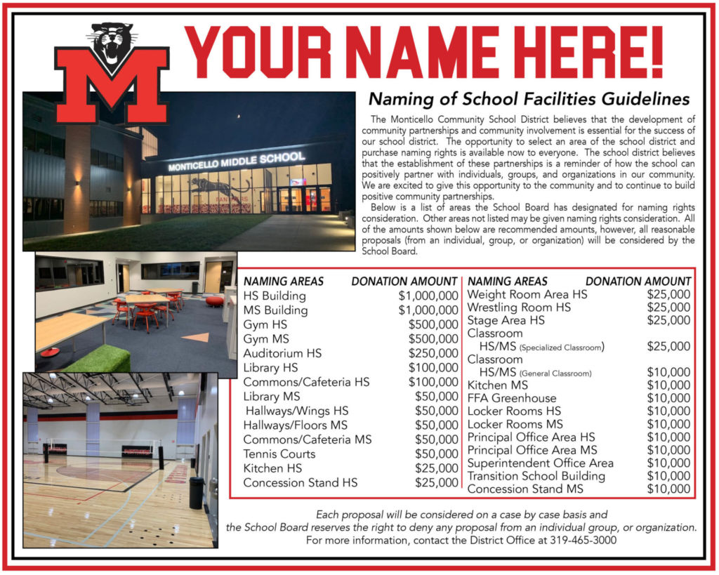 Monticello Community School District – Go Panthers!